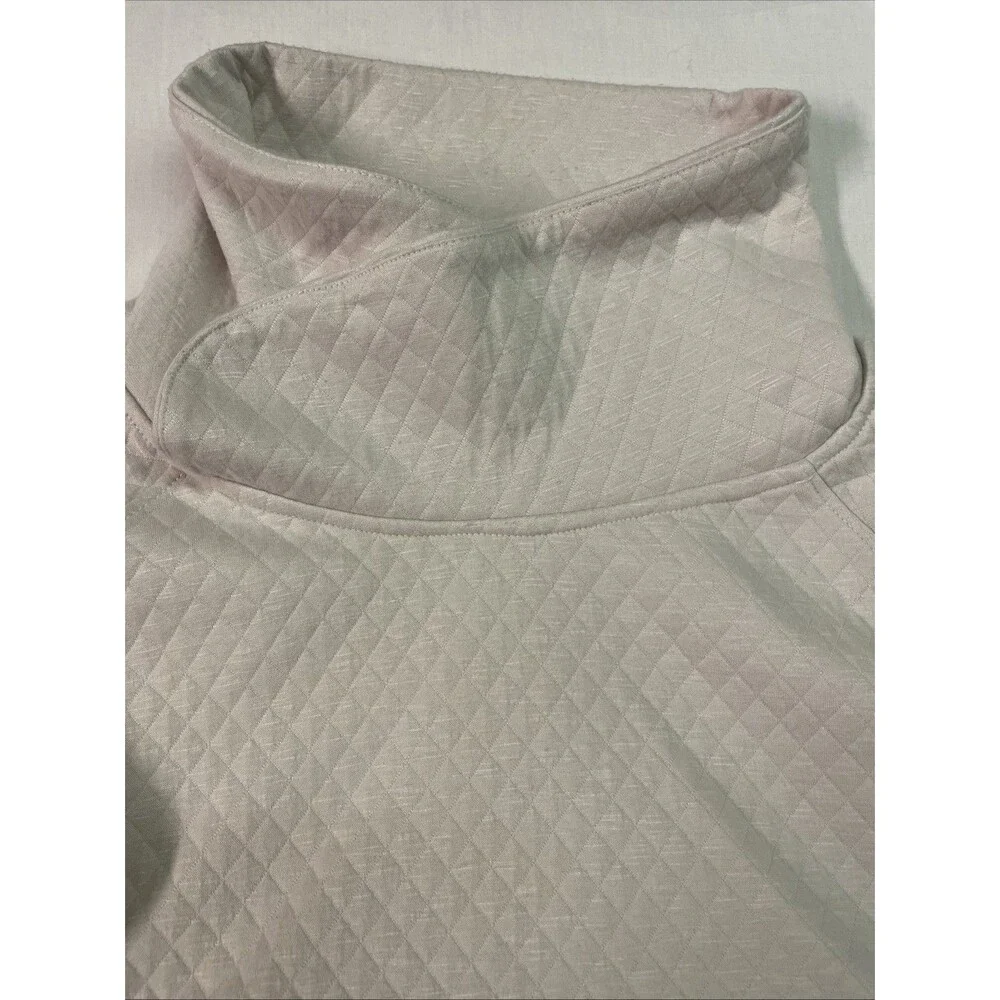Victory Outfitters Women’s Large Pullover Quilted Jacket Cream Minimalist